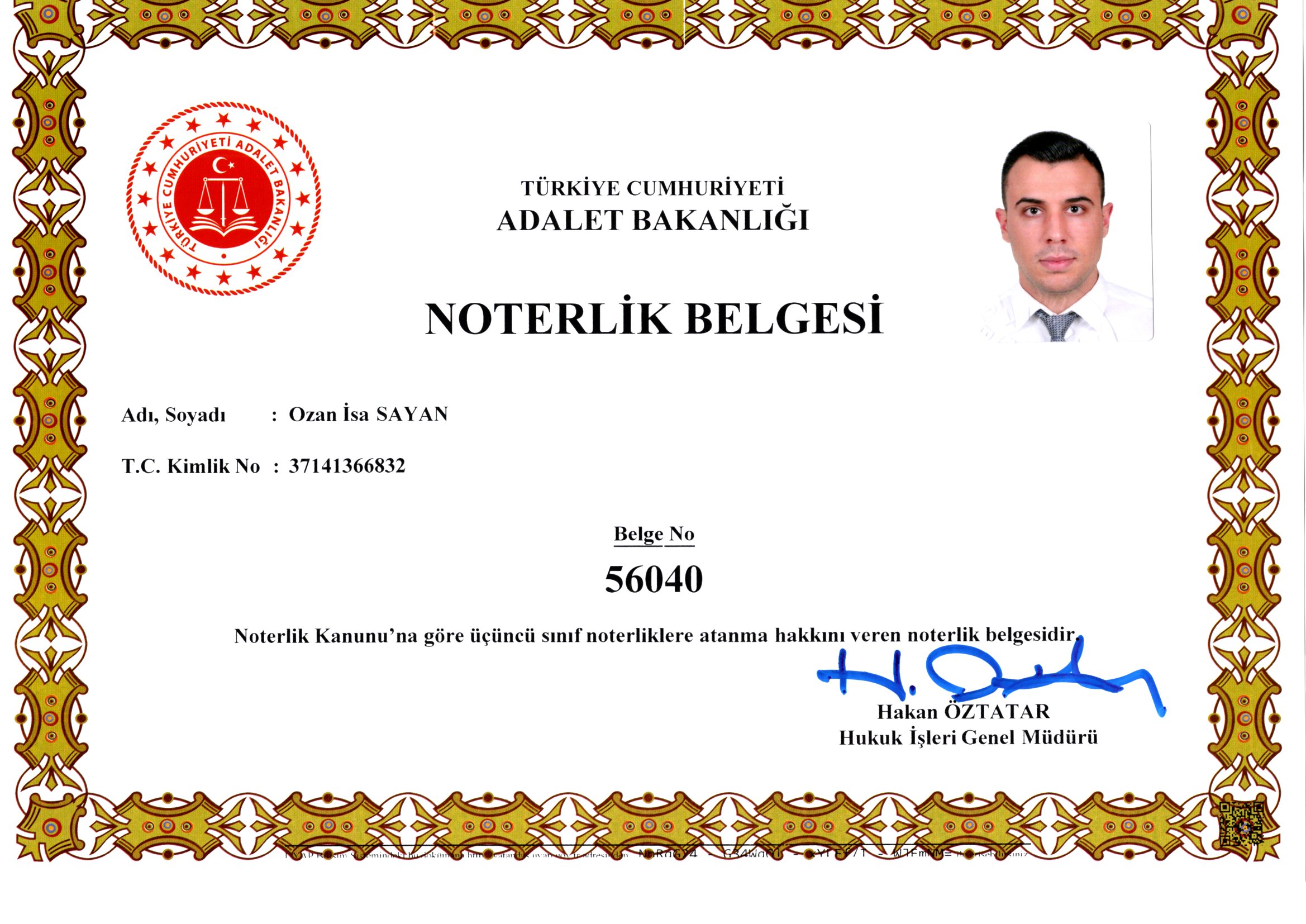 Noterlik Belgesi